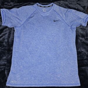 Nike Men's Heather Blue Short Sleeve Tee